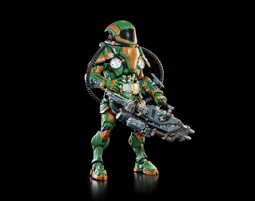 Cosmic Legions Actionfigur T.U.5.C.C. Heavy Gunner Four Horsemen Toy Design