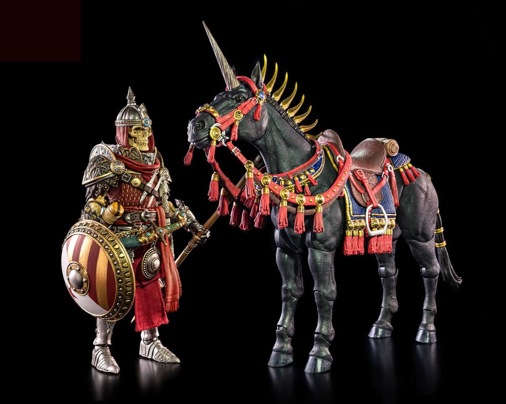 Mythic Legions Rising Sons Actionfigur Uumbra Unicorn Steed Four Horsemen Toy Design