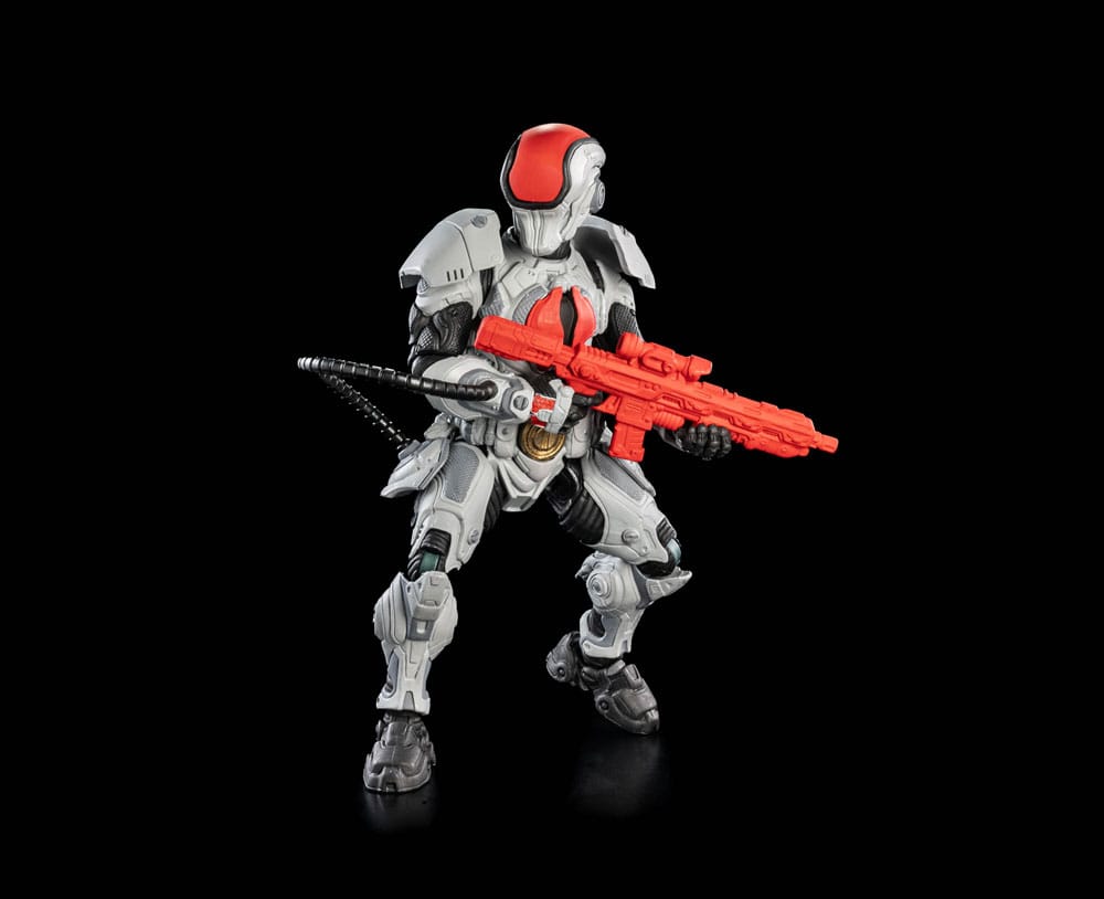 Cosmic Legions Outpost Zaxxius Actionfigur T.U.5.C.C. Phantom Trooper Four Horsemen Toy Design