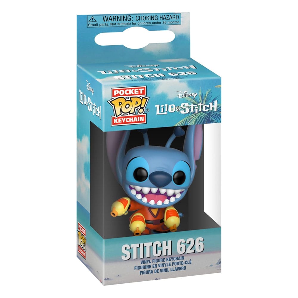 Lilo & Stitch POP! Vinyl Keychains Stitch w/ Blaster Display 12 Funko
