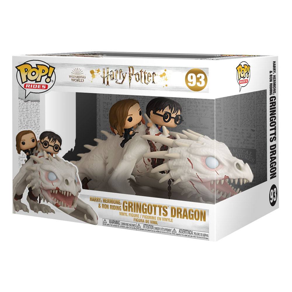 Harry Potter POP! Rides Vinyl Figure Dragon w/Harry Ron & Hermione Funko