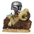 Star Wars The Mandalorian POP! Deluxe Vinyl Figure The Mandalorian on Wantha with Child in Bag Funko