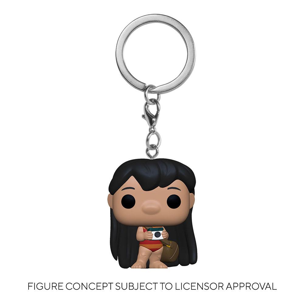 Lilo & Stitch Pocket POP! Vinyl Keychains Lilo w/ Camera Display 12 Funko