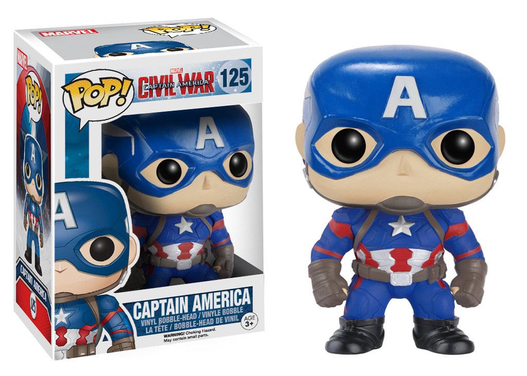 Captain America Civil War POP! Vinyl Bobble Head Captain America Funko