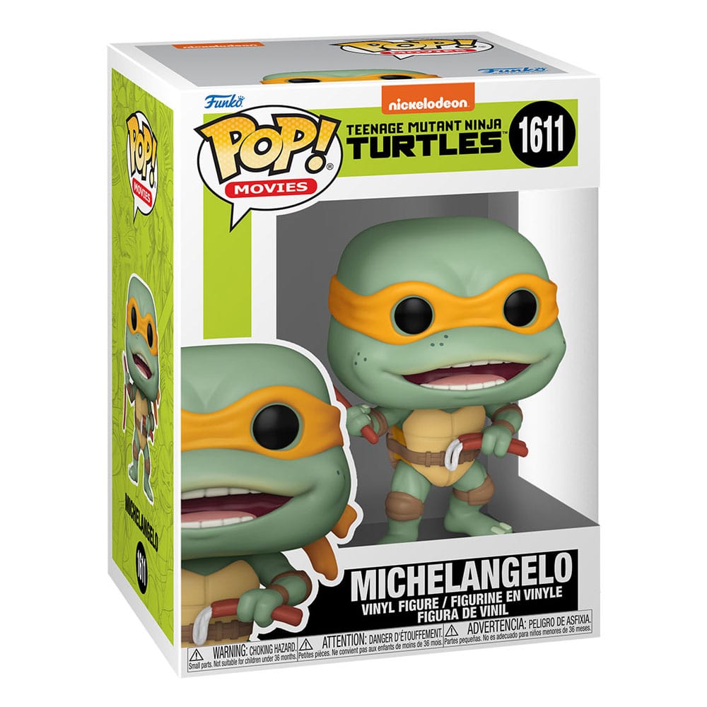Teenage Mutant Ninja Turtles POP! Movies Vinyl Figure Michelangelo Sausage Link Nunchucks Funko