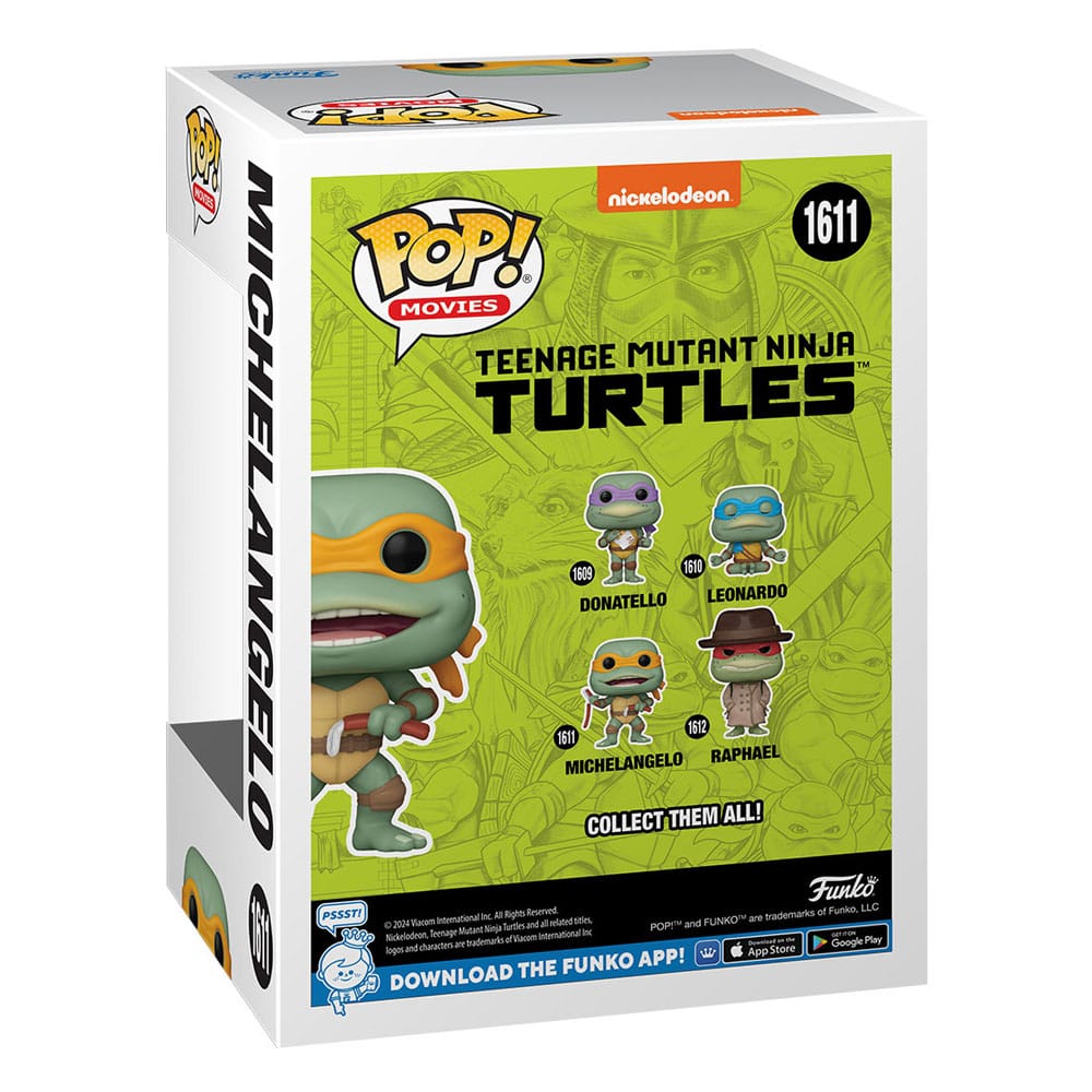 Teenage Mutant Ninja Turtles POP! Movies Vinyl Figure Michelangelo Sausage Link Nunchucks Funko