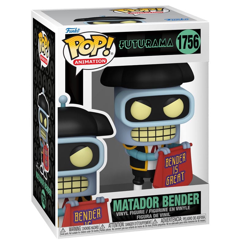 Futurama Pop! Animation Vinyl Figure Bender Matador Funko