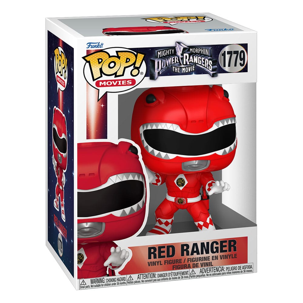 Mighty Morphin Power Rangers The Movie POP! Movies Vinyl Figures Red Ranger Funko