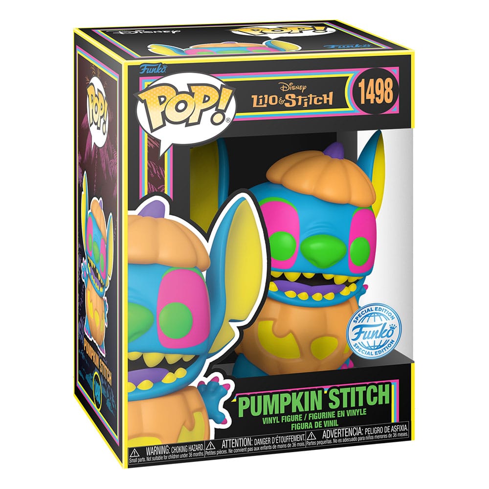 Lilo & Stitch POP! Disney Vinyl Figure Blacklight Pumpkin Stitch Funko