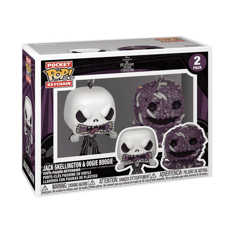 Nightmare Before Christmas POP! Vinyl Keychain 2 Pack Jack/Oogie Funko