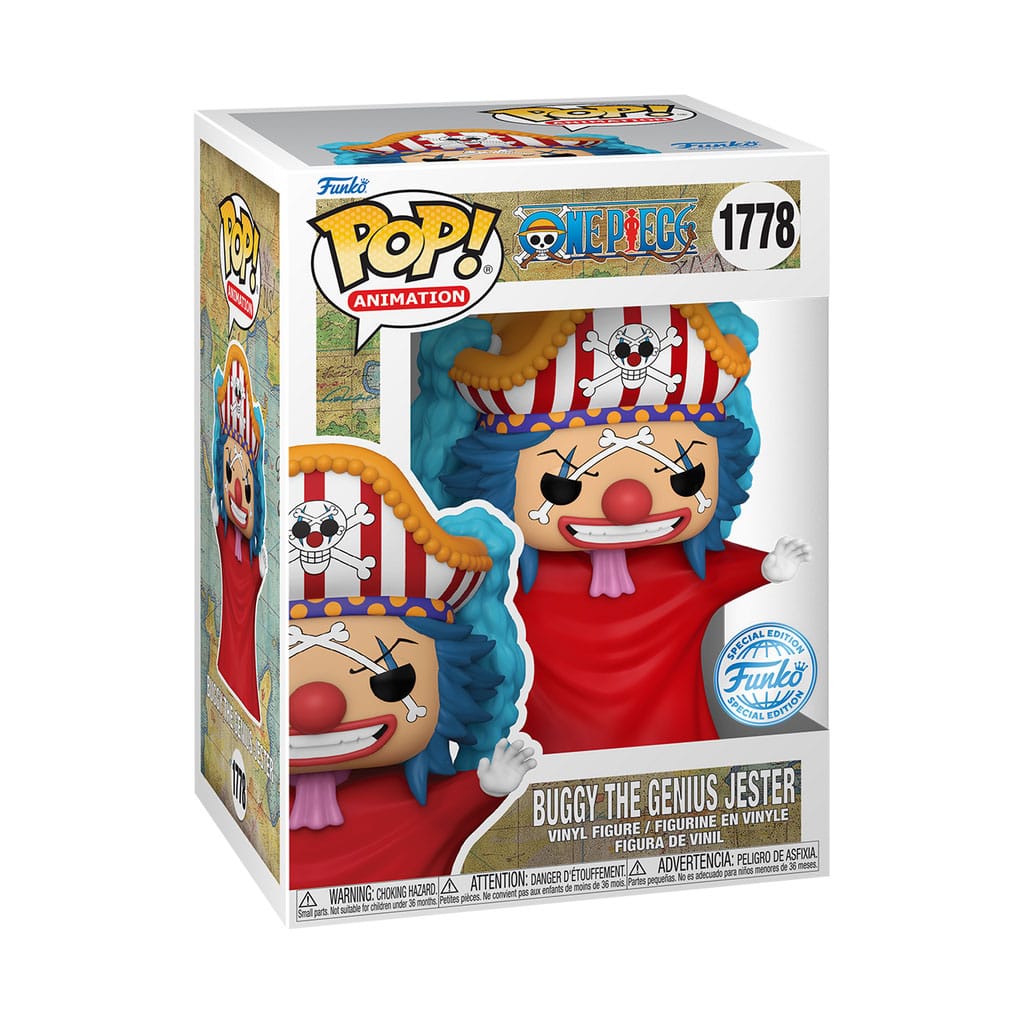 One Piece POP! Movies Vinyl Figure Buggy Post Time Skip Exclusive Funko