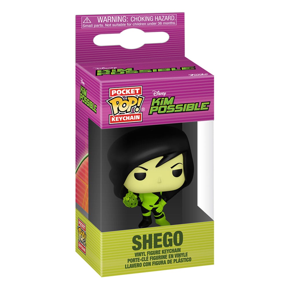 Kim Possible POP! Vinyl Keychains Shego Display 12 Funko