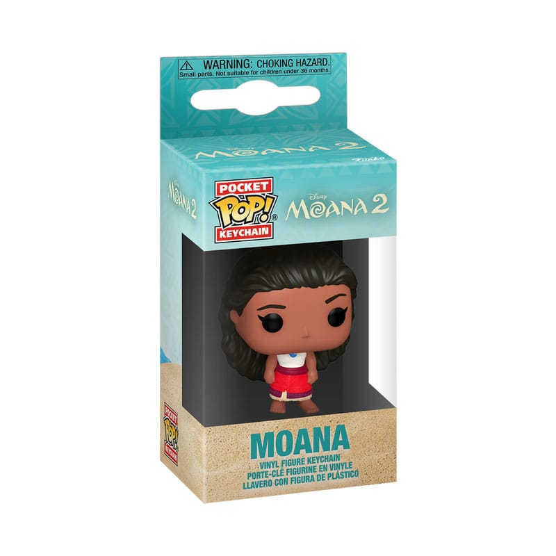 Moana 2 POP! Vinyl Keychains Moana in Red Skirt Display 12 Funko