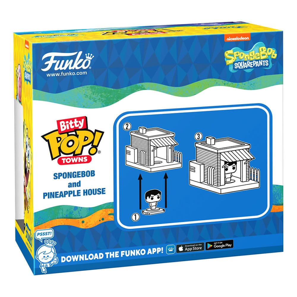 Spongebob Bitty POP! Town Vinyl Figure Spongebob at Home Funko
