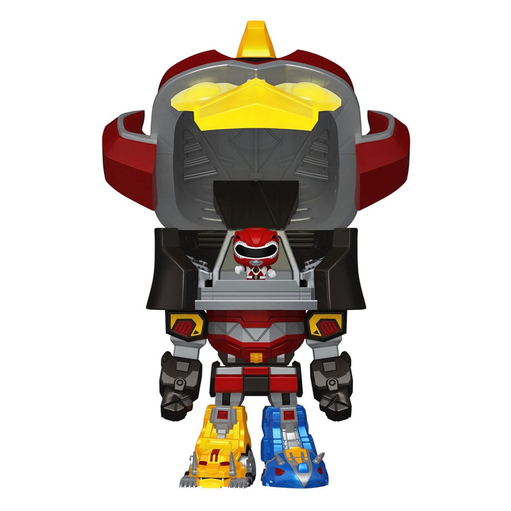 Mighty Morphin Power Rangers Bitty POP! Bots Figure 4 Pack Megazord with Red Ranger2 Funko