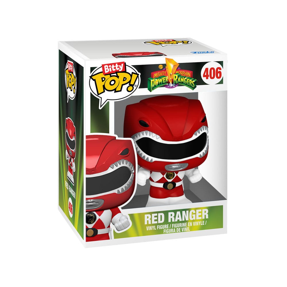 Mighty Morphin Power Rangers Bitty POP! Bots Figure 4 Pack Megazord with Red Ranger2 Funko