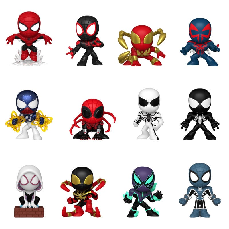 Spider-Man Mini Figures Comics Display 12 Funko