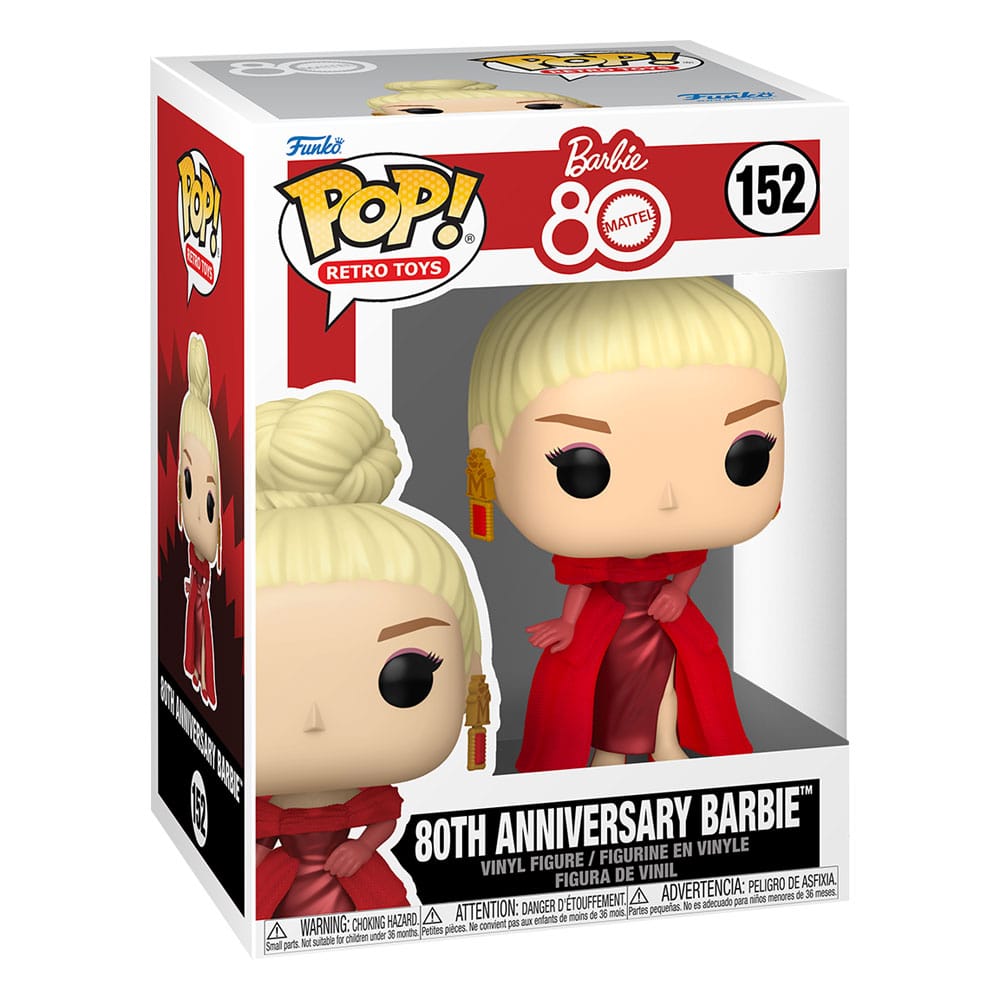 Mattel 80th Anniversary POP! Retro Toys Vinyl Figure Barbie Funko