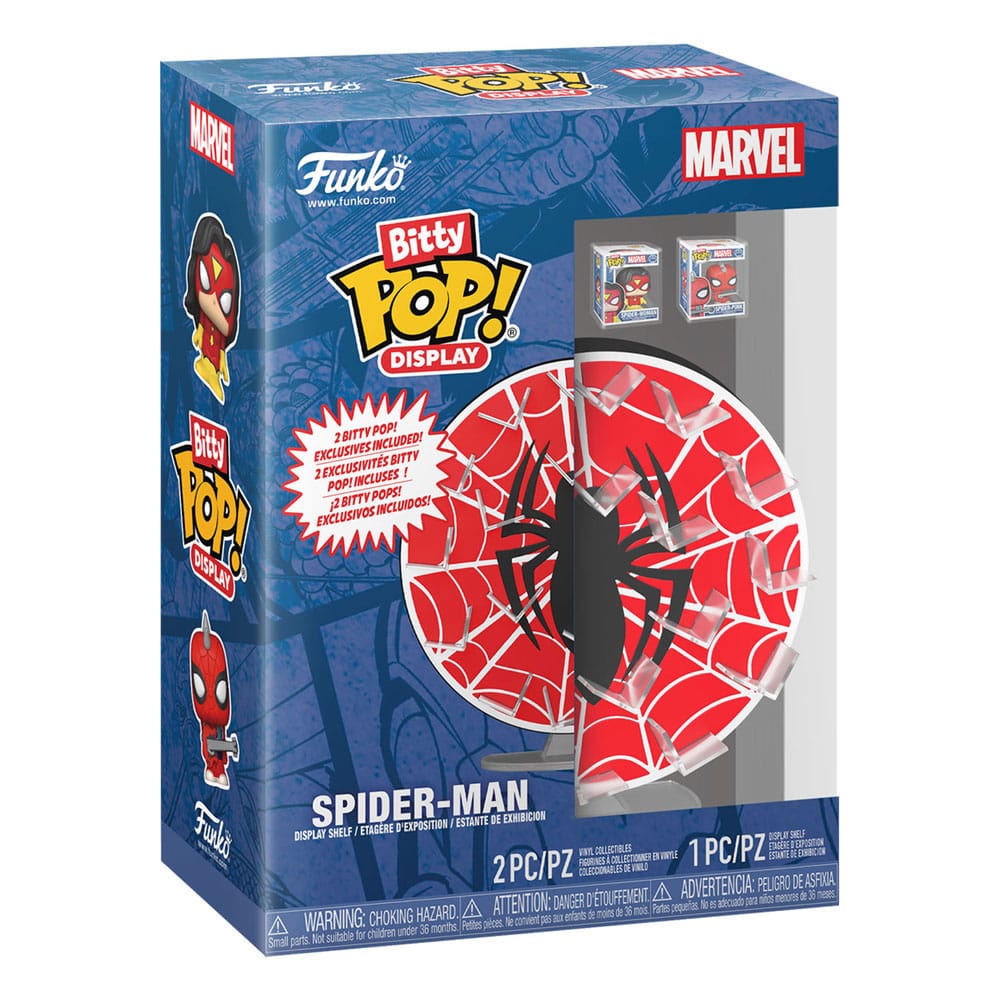 Marvel Bitty POP! Display with 2 Vinyl Figures Spider-Man Web Funko