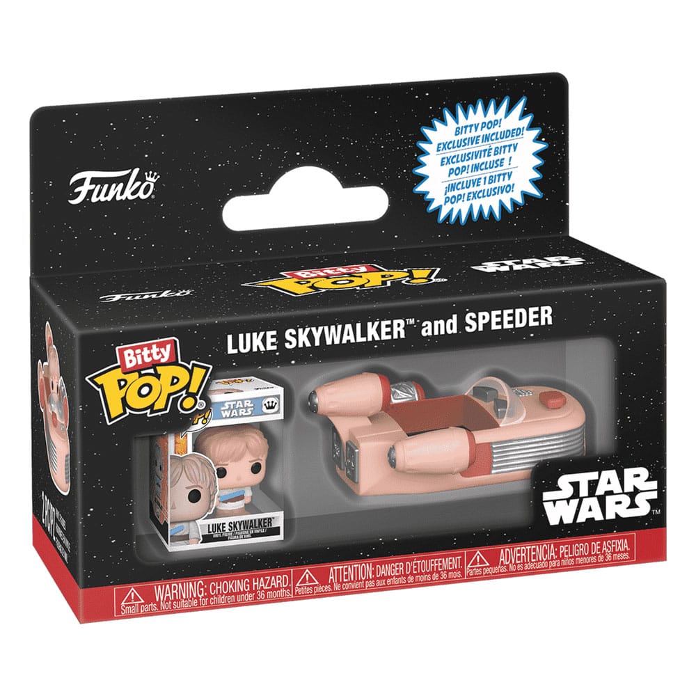 Star Wars Bitty POP! Rides Vinyl Figure Luke Skywalker and Speeder Funko