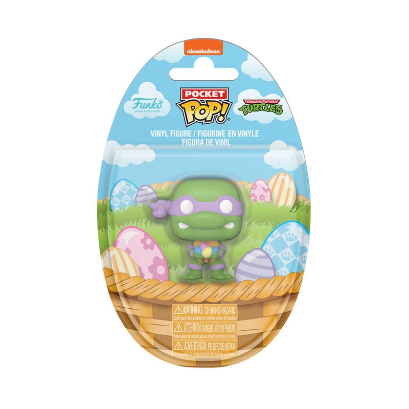 Teenage Mutant Ninja Turtles Pocket POP! Vinyl Figure Easter Donatello Display 16 Funko