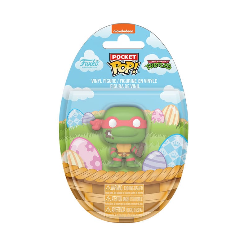 Teenage Mutant Ninja Turtles Pocket POP! Vinyl Figure Easter Raphael Display 16 Funko