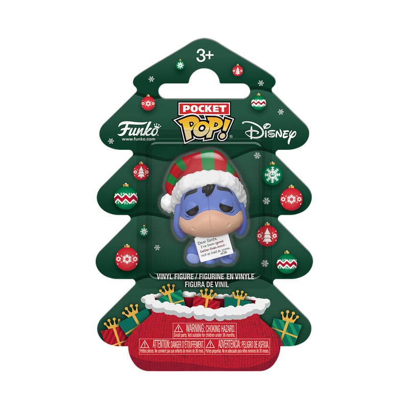Winnie the Pooh Holiday 2025 Pocket POP! Vinyl Keychains Eeyore Tree Holiday Box Funko