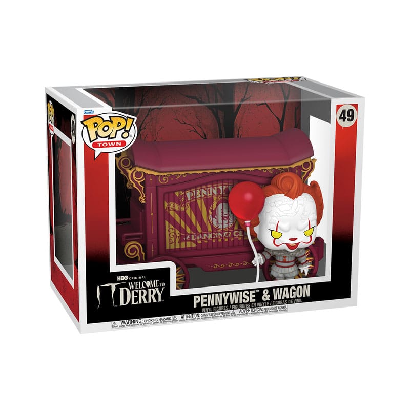 It Welcome to Derry POP! Town Vinyl Figure Pennywise & Wagon Funko