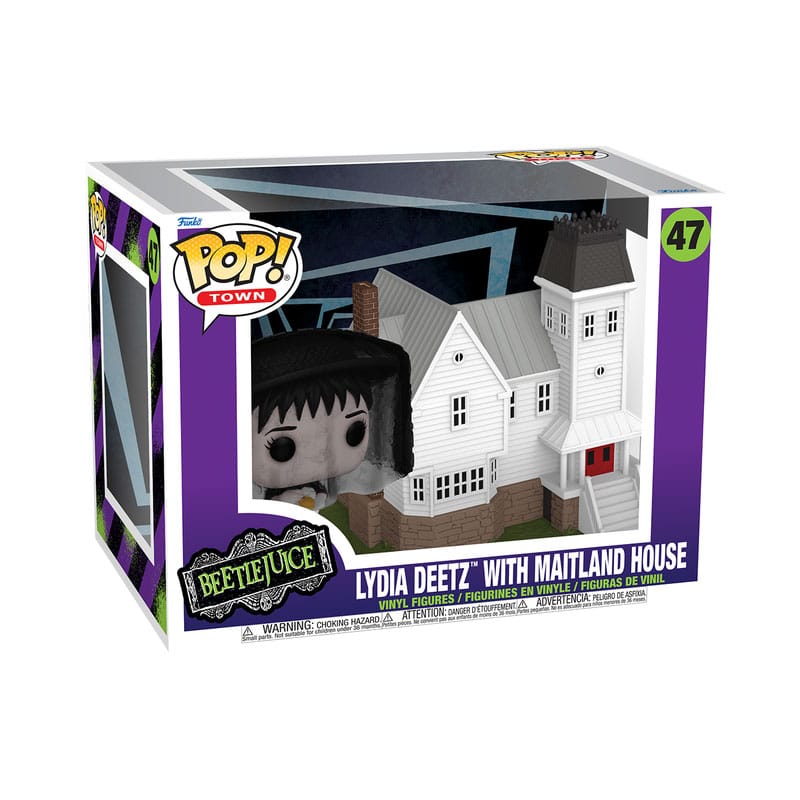 Beetlejuice POP! Town Vinyl Figure Lydia Deetz with Maitland House Funko