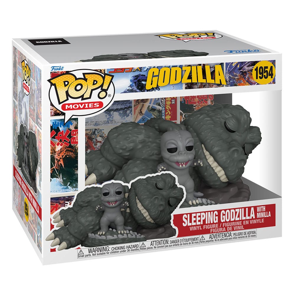 Godzilla Super Sized POP! Movies Vinyl Figure Sleeping Godzilla with Minilla Funko