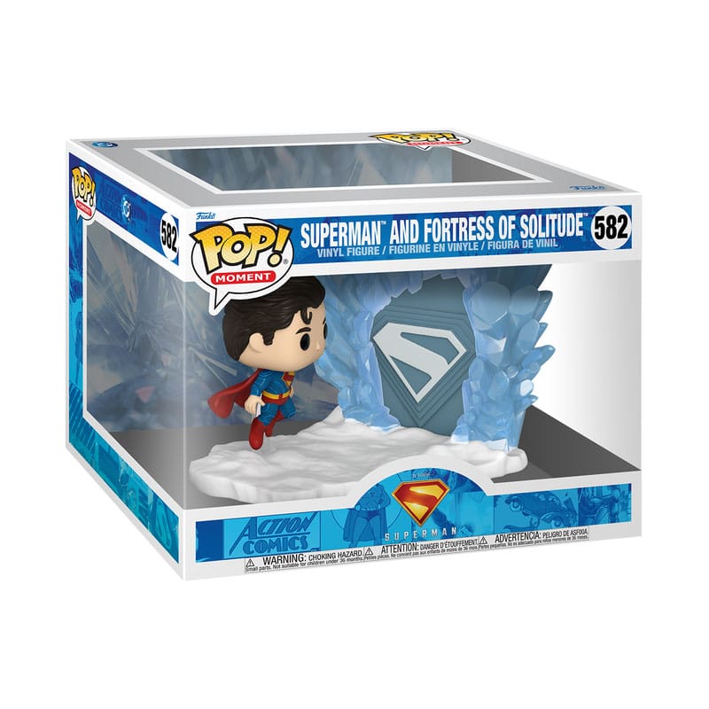 Superman 2025 POP Moments Vinyl Figures Superman and Fortress of Solitude Funko