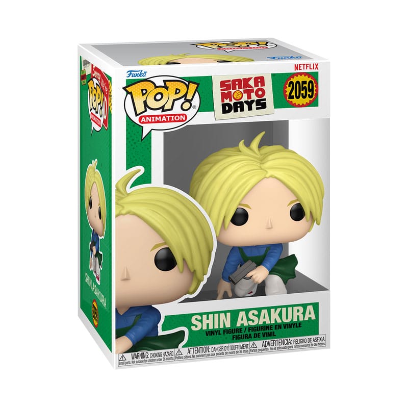 Sakamoto Days POP! Animation Vinyl Figures Shin Funko