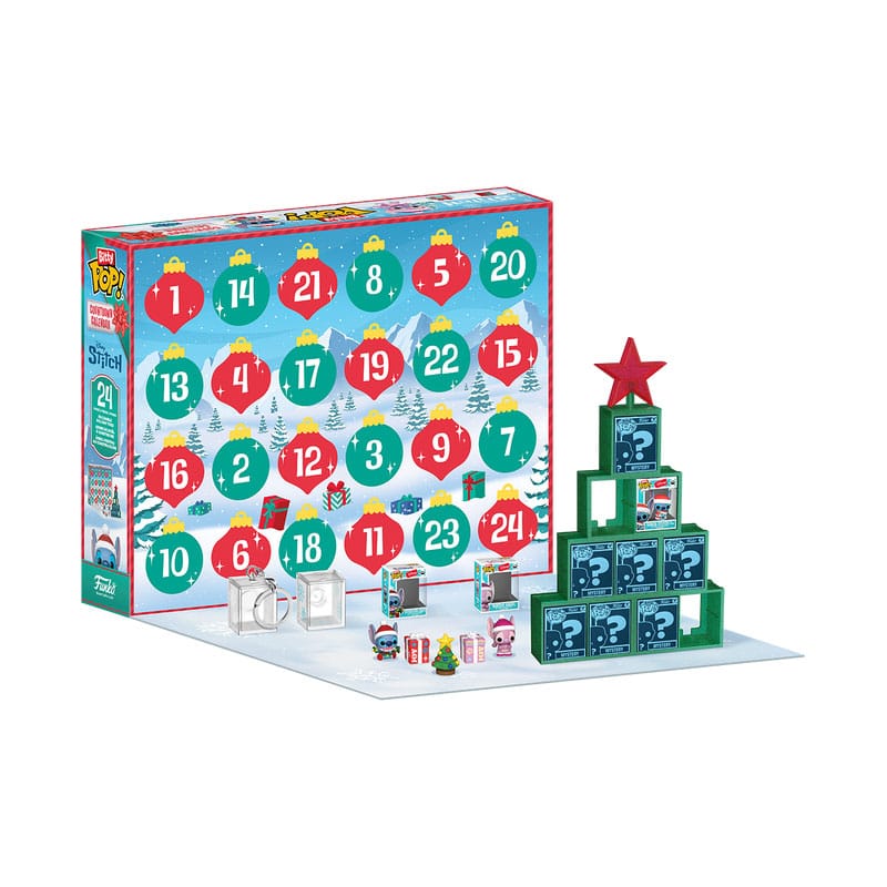 Disney Bitty POP! 24 Day Advent Calendar Countdown Stitch Holiday Funko