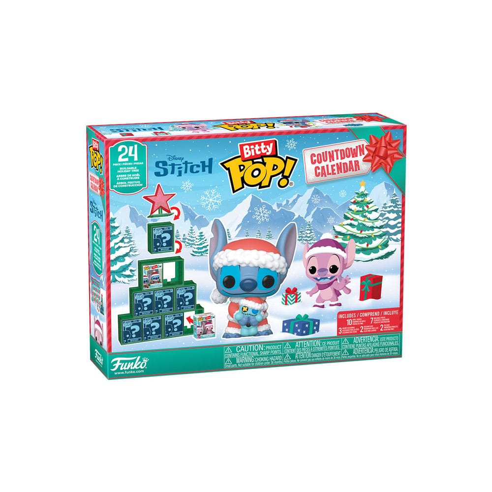 Disney Bitty POP! 24 Day Advent Calendar Countdown Stitch Holiday Funko