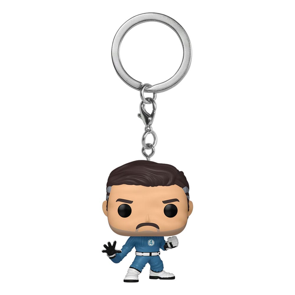 The Fantastic Four First Steps POP! Vinyl Keychains Mister Fantastic Display 12 Funko