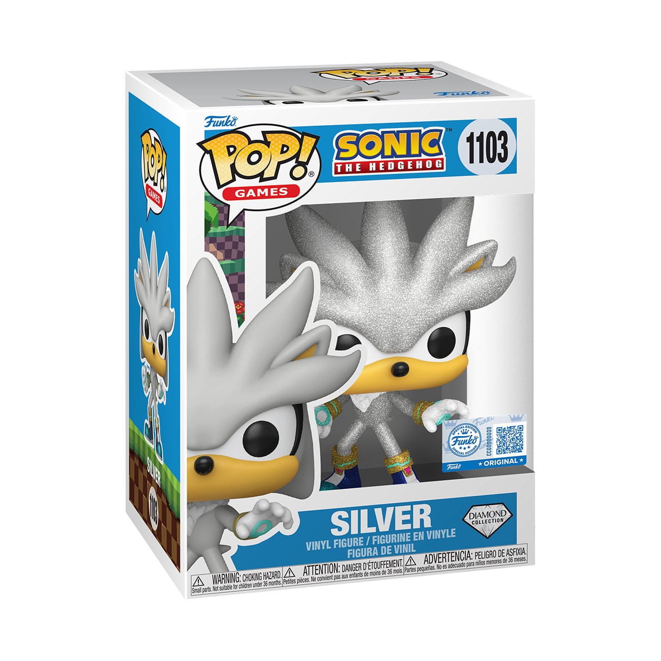 Sonic The Hedgehog POP! Games Vinyl Figure Silver The Hedgehog FL Funko