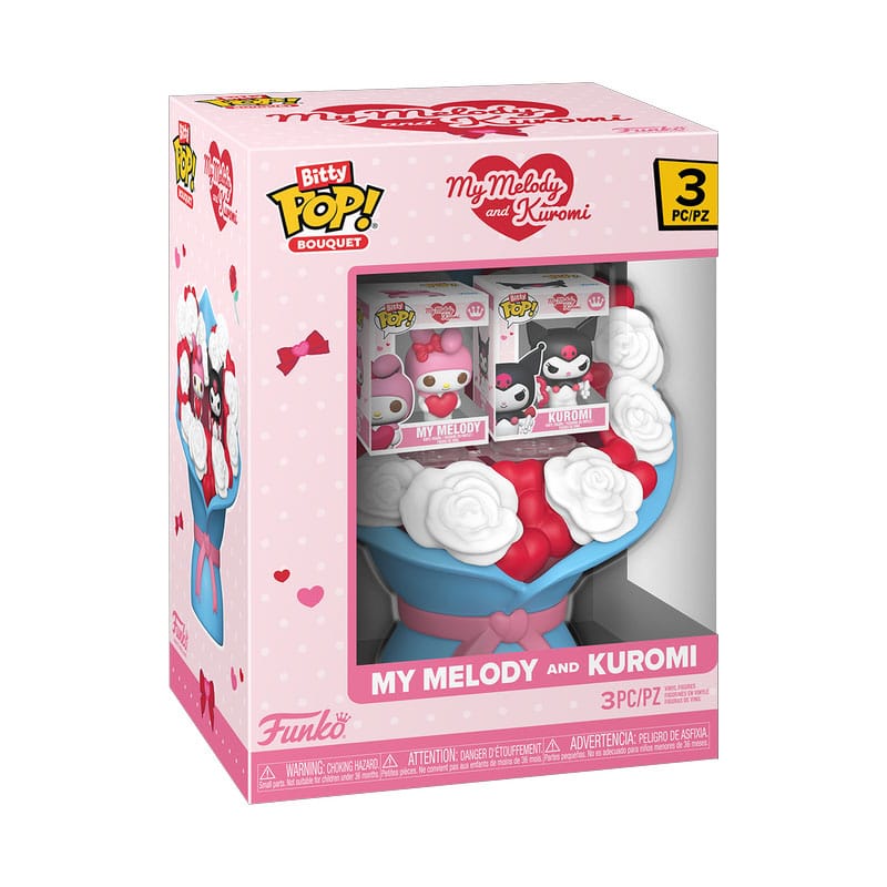 Sanrio Bitty POP! Bouquet Vinyl Figure 2 Pack My Melody & Kuromi Valentine Funko