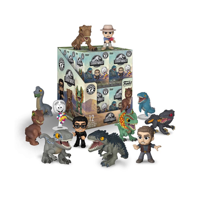 Jurassic World Mini Figures P&W Display 12 Funko