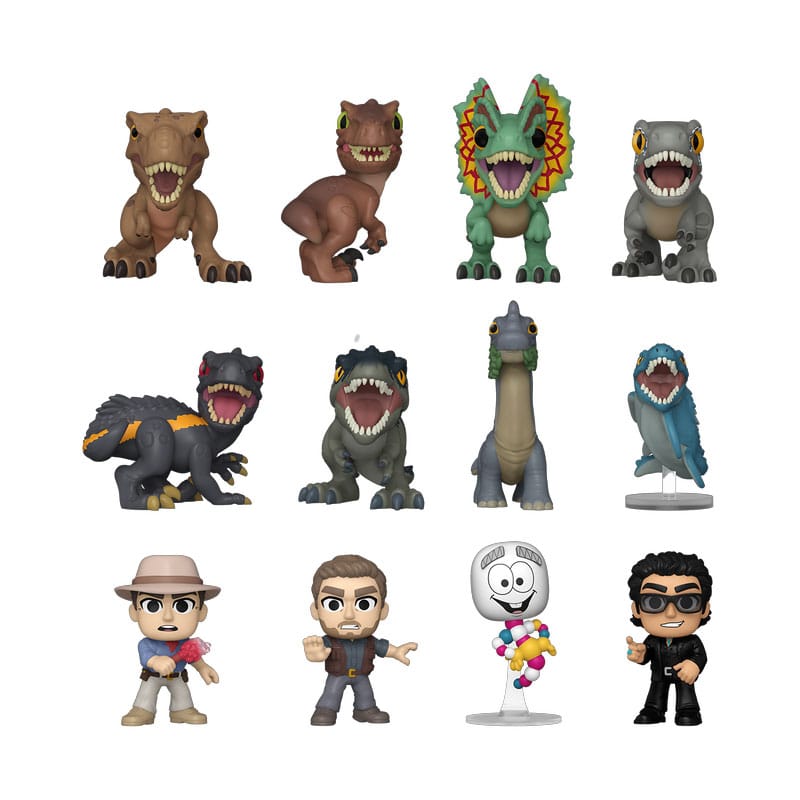 Jurassic World Mini Figures P&W Display 12 Funko