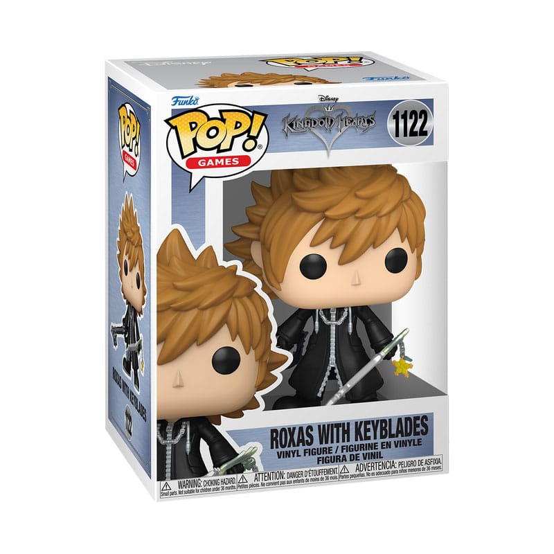 Kingdom Hearts POP! Games Vinyl Figure Roxas w/Keyblades Funko