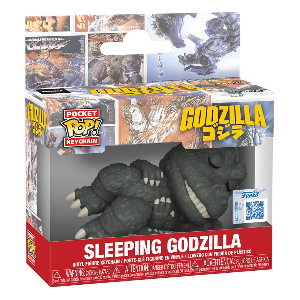 Godzilla Pocket POP! Vinyl Keychains Sleeping Godzilla Display 12 Funko