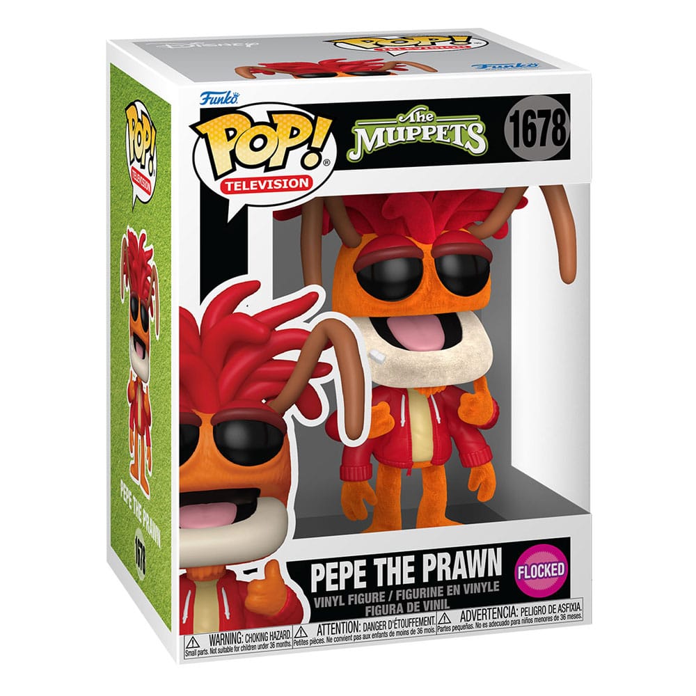 The Muppets POP! Vinyl Figure Pepe the Prawn Flocked Funko