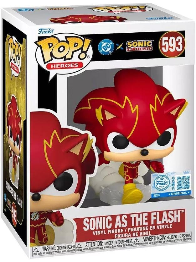 DC x Sonic the Hedgehog POP! Heroes Vinyl Figure Sonic as The Flash Funko