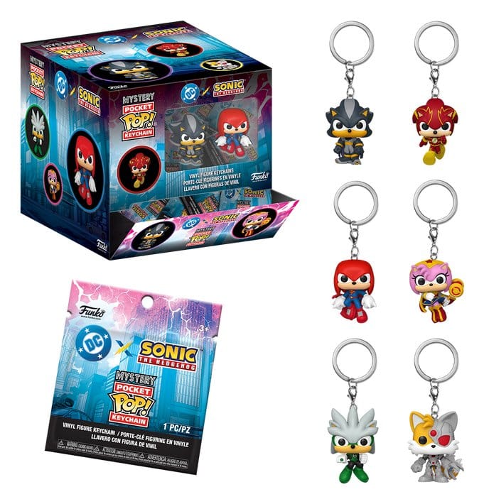 Sonic the Hedgehog POP! Vinyl Keychains Display 12 Funko