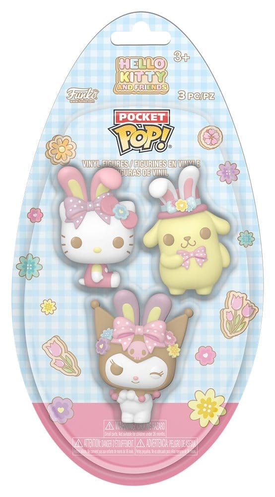 Hello Kitty Pocket POP! Vinyl Figure Easter Egg 3 Pack HK Funko