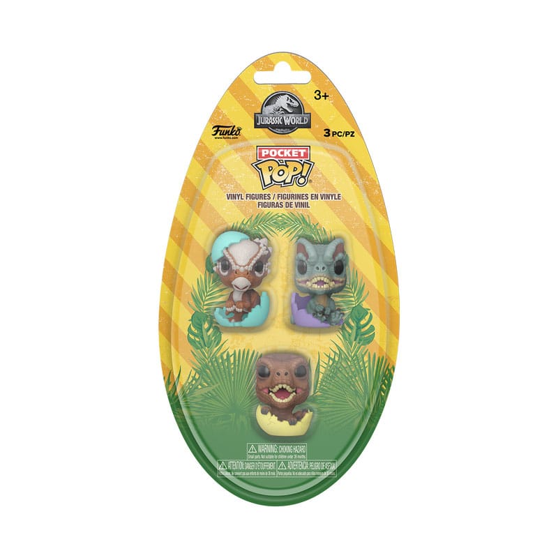 Jurassic Park Pocket POP! Vinyl Figure Easter Egg 3 Pack Dinos Funko