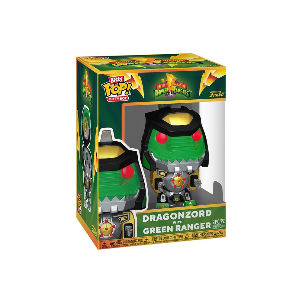 Hasbro Bitty POP! Bots Figure PR Dragon Zord w/GR Ranger 11 Funko