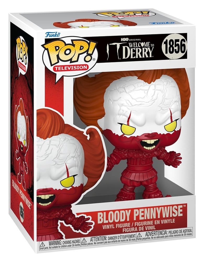 It Welcome to Derry POP! Television Vinyl Figure Bloody Pennywise Funko