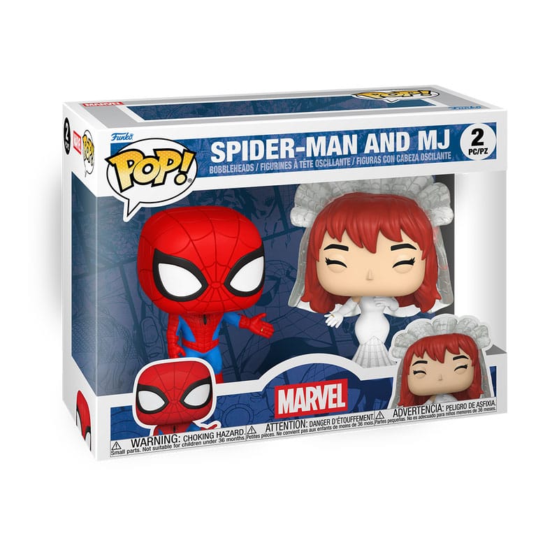 Marvel POP! Vinyl Figures 2 Pack Superhero Couples SM & MJ Funko