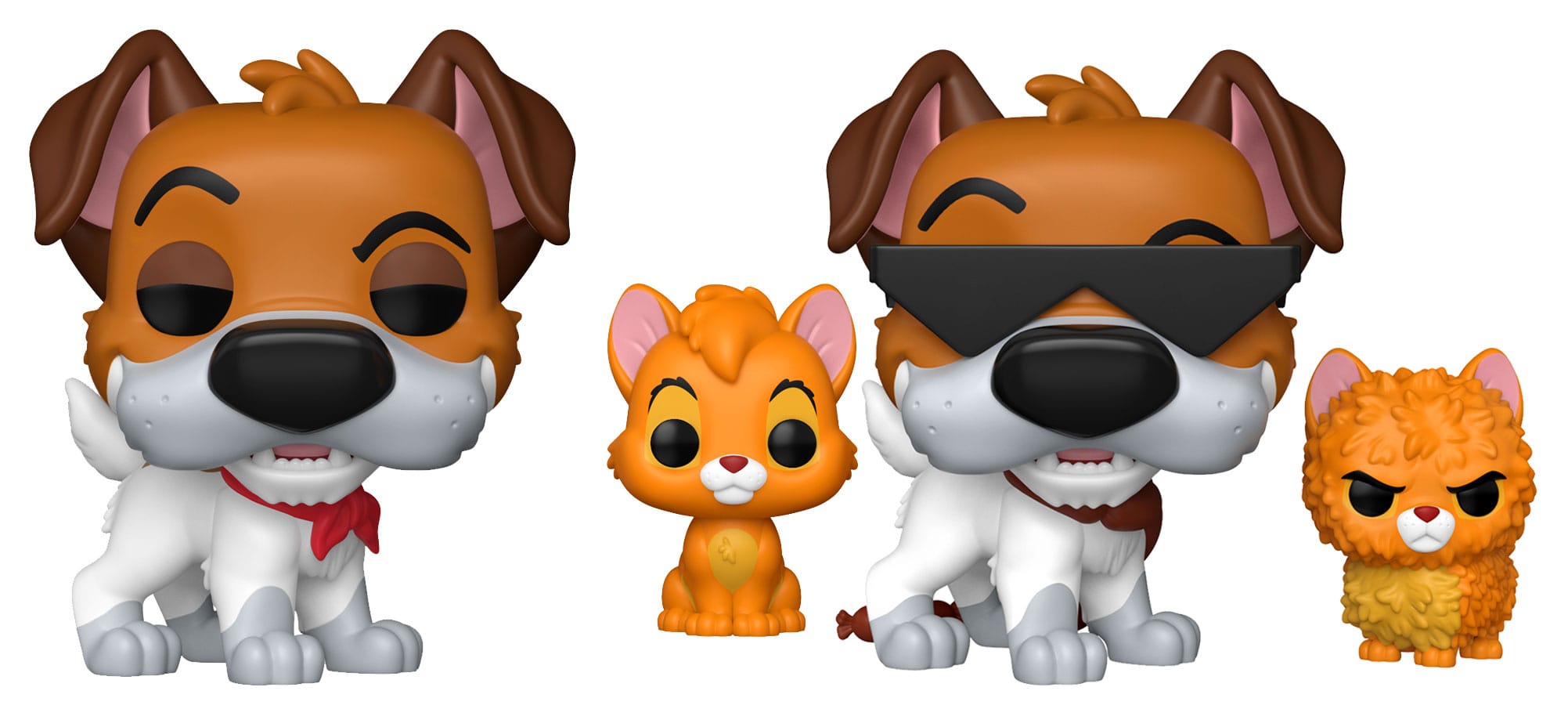 Oliver & Co. POP!&Buddy Movies Vinyl Figures Dodger w/Oliver w/Chase Assortment 6 Funko
